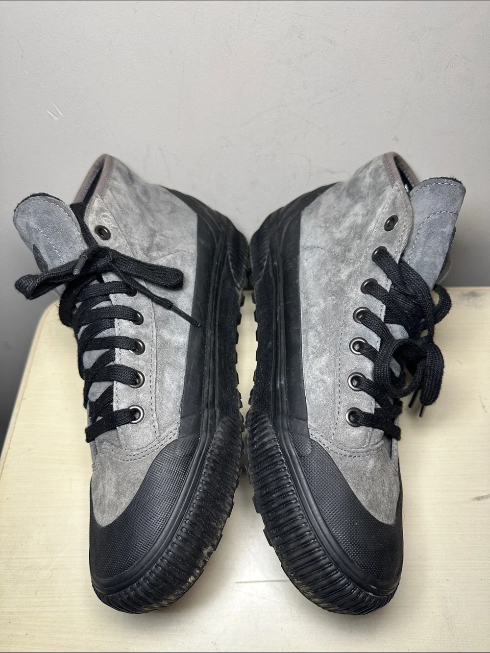 Vans suede gray with black grunge MTE ultra Cush winter boots